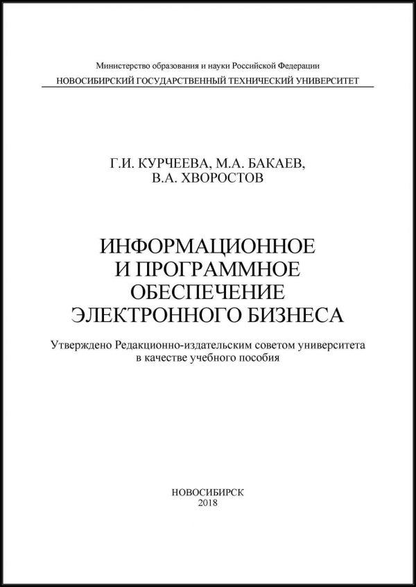 Информационное и программное обеспечение электронного бизнеса