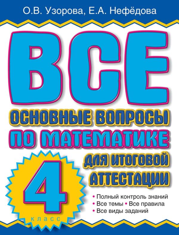 Все основные вопросы по математике для итоговой аттестации. 4 класс