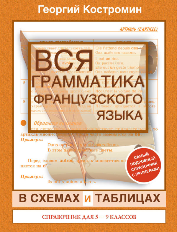 Вся грамматика французского языка в схемах и таблицах. Справочник для 5-9 классов