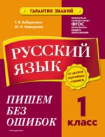 Русский язык. 1 класс. Пишем без ошибок