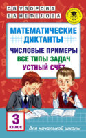 Математические диктанты. Числовые примеры. Все типы задач. Устный счет. 3 класс