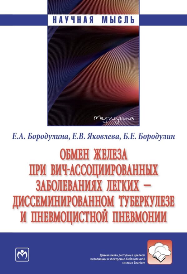 Обмен железа при ВИЧ-ассоциированных заболеваниях легких – диссеминированном туберкулезе и пневмоцистной пневмонии